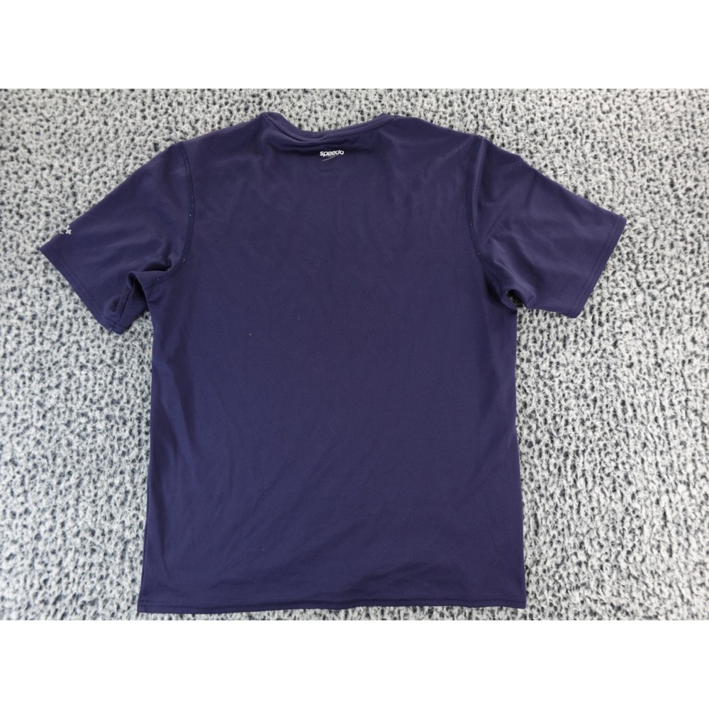 Speedo Men's Navy Blue‎ Short Sleeve T Shirt SPF 50+ M - Picture 7 of 8